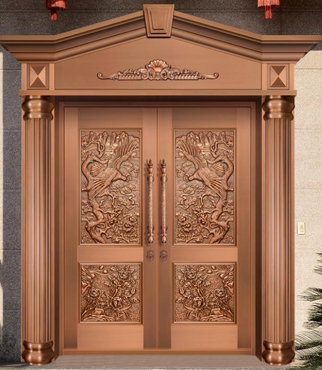 铜艺对开门
