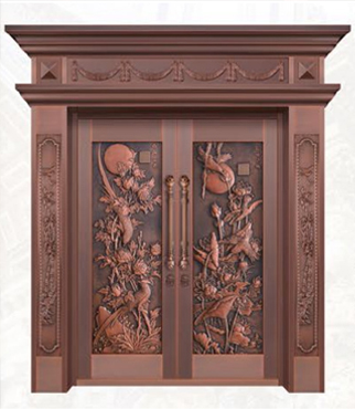 铜艺对开门
